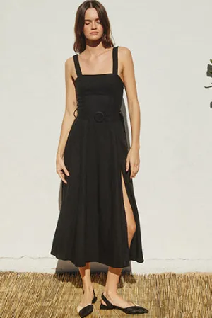 Garden Symphony Dress in Black