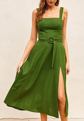 Garden Symphony Dress in Green
