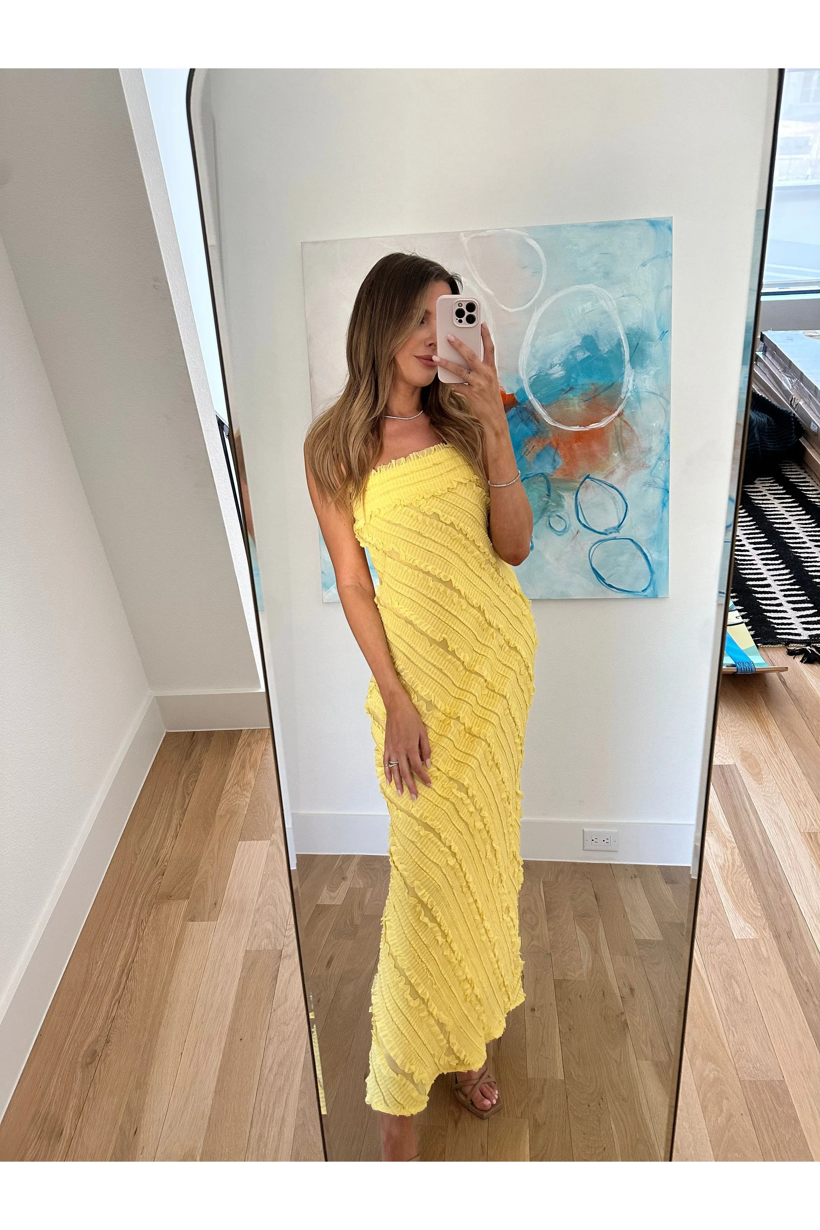 Golden Hour Ruffled Maxi Dress