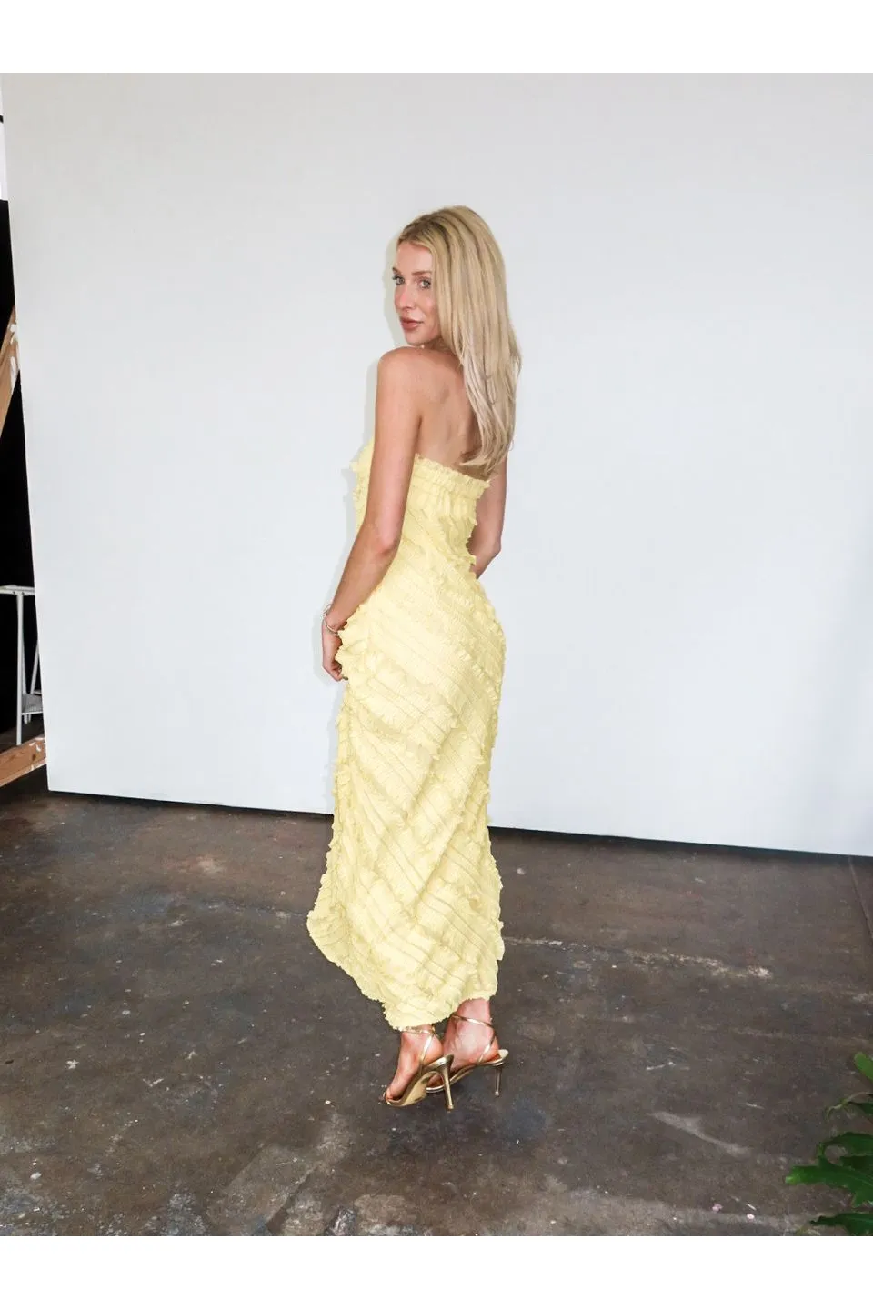 Golden Hour Ruffled Maxi Dress