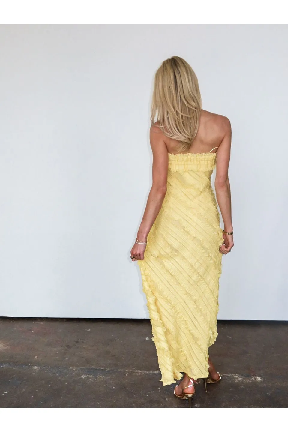 Golden Hour Ruffled Maxi Dress