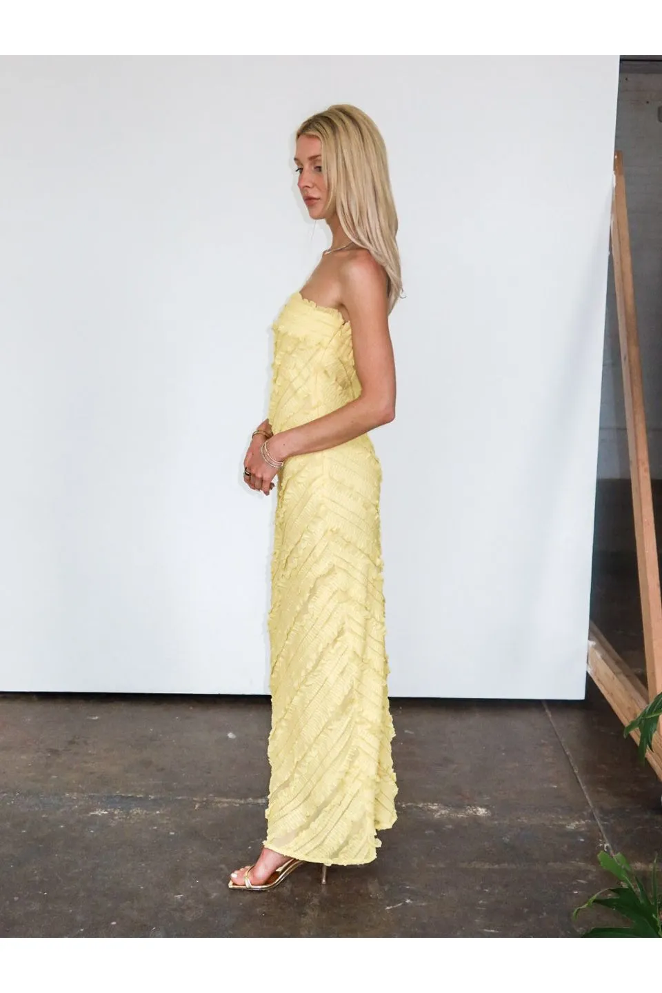 Golden Hour Ruffled Maxi Dress
