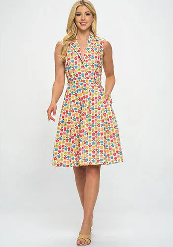 Icing On The Cake Dress in Multi White