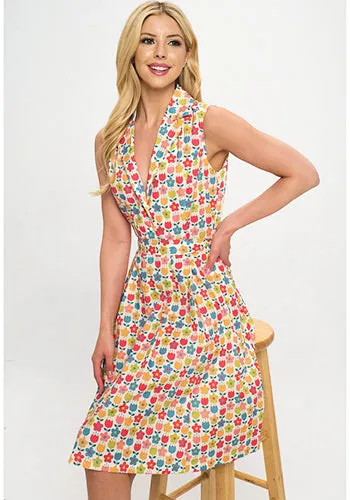 Icing On The Cake Dress in Multi White