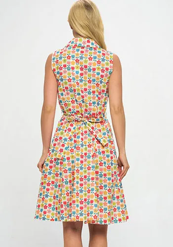 Icing On The Cake Dress in Multi White