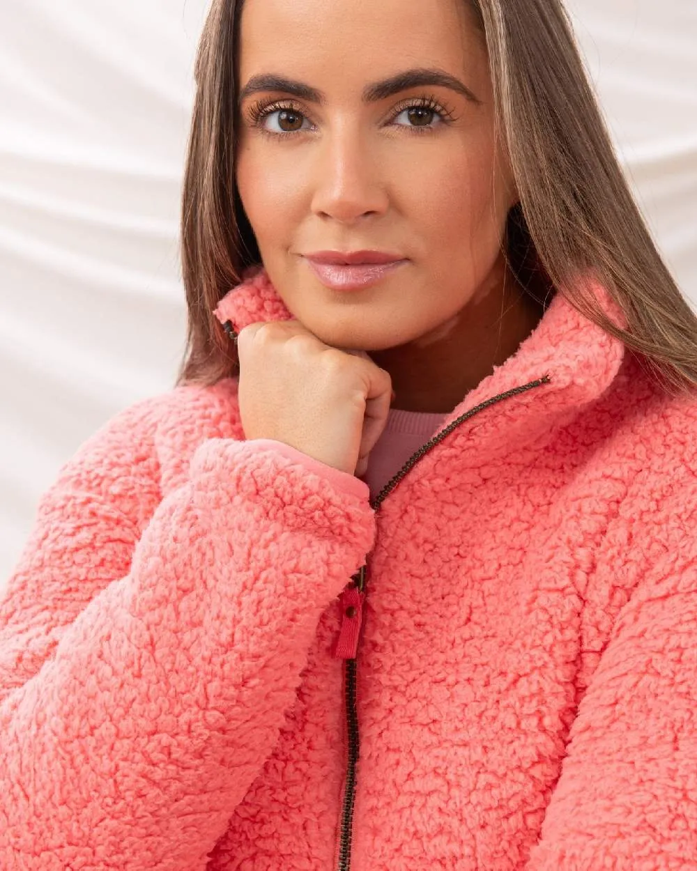 Lighthouse Ladies Seashell Full Zip Sherpa Fleece