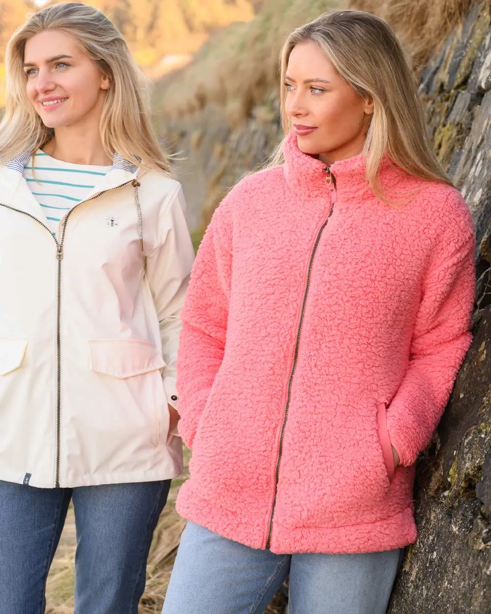 Lighthouse Ladies Seashell Full Zip Sherpa Fleece