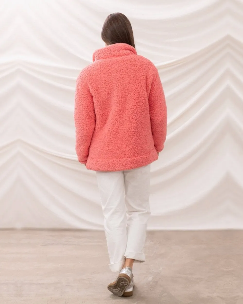 Lighthouse Ladies Seashell Full Zip Sherpa Fleece