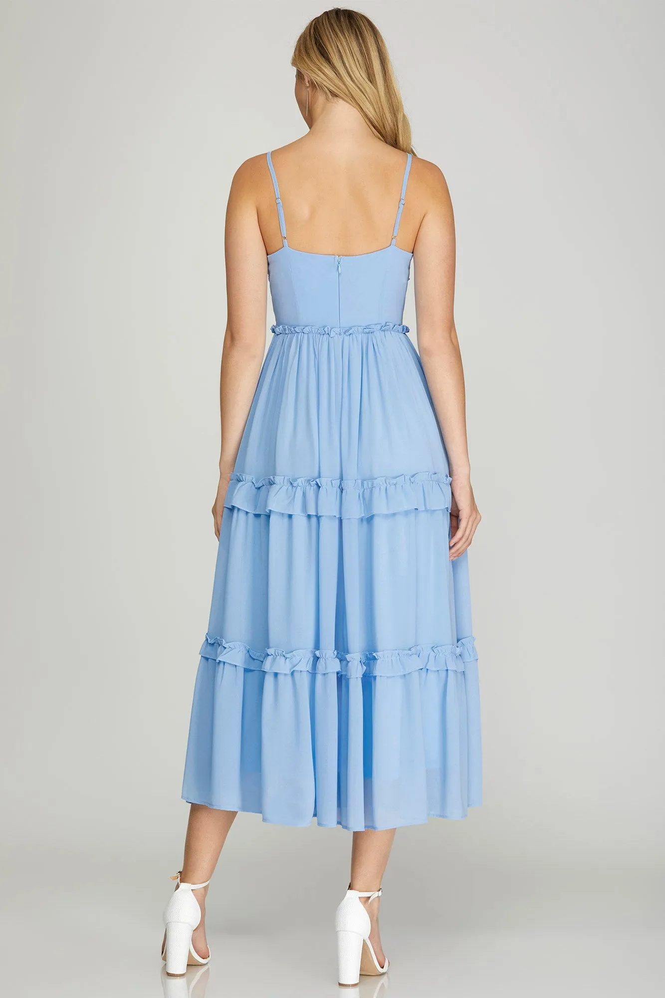 Love You More Dress in Blue