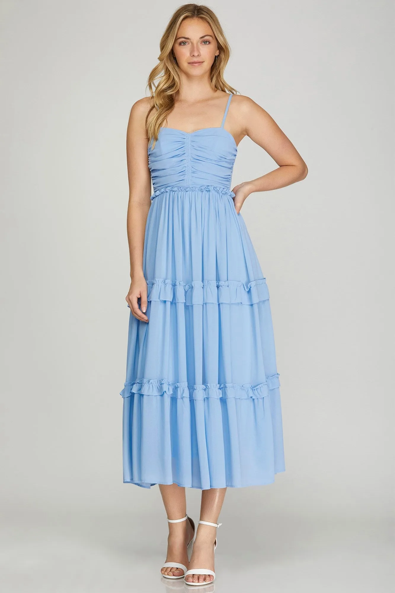 Love You More Dress in Blue