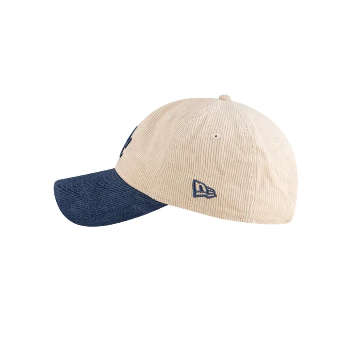 New Era Los Angeles Dodgers 9TWENTY Cord Cap - Ivory/Dark Royal