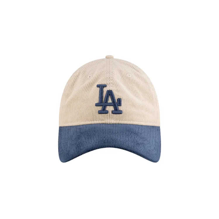 New Era Los Angeles Dodgers 9TWENTY Cord Cap - Ivory/Dark Royal