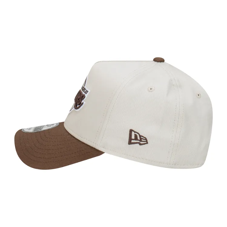 New Era Los Angeles Lakers 9FORTY A Frame Cap -  Vintage Stone/Walnut