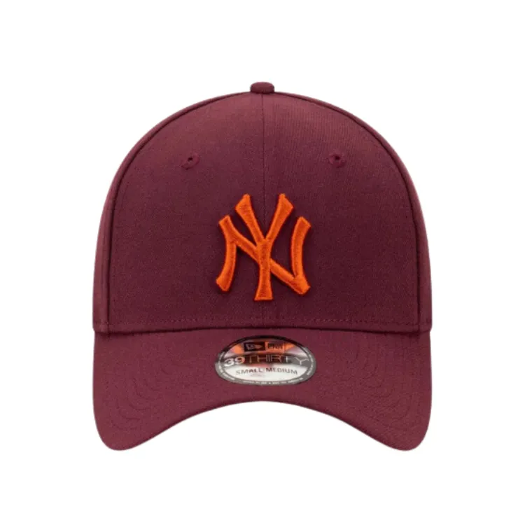 New Era New York Yankees 39THIRTY Cap - Maroon/Fight Orange