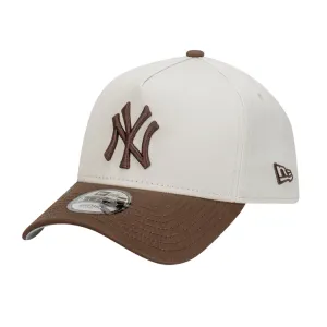 New Era New York Yankees 9FORTY A Frame - Vintage Stone/Walnut