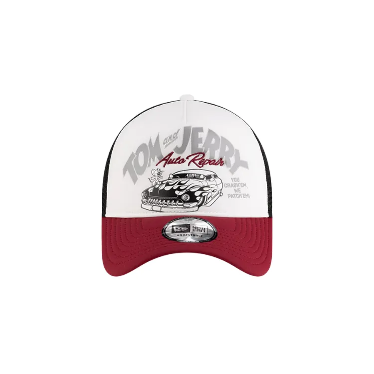 New Era Tom & Jerry E Frame Trucker - Cherry Jam