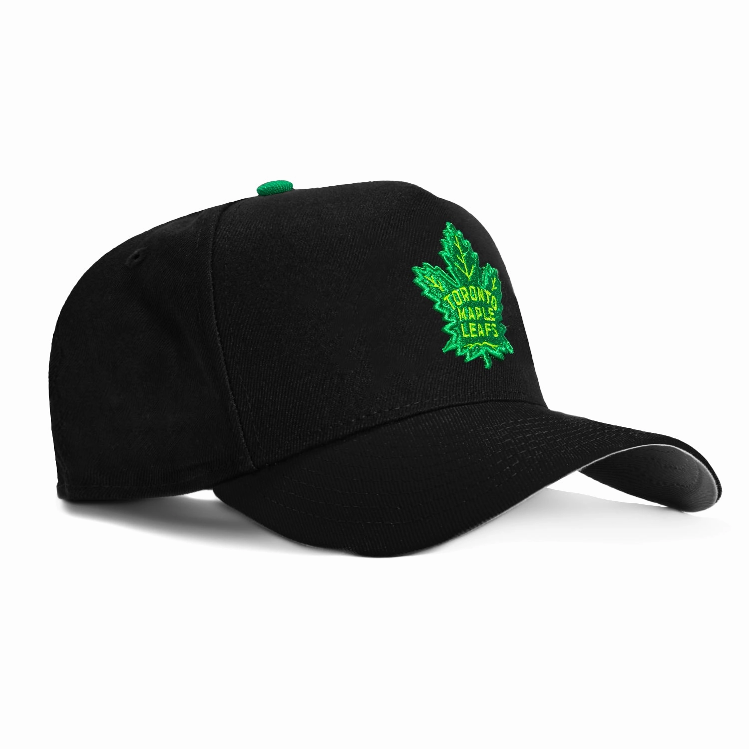 New Era 9Forty A-Frame Toronto Maple Leafs Snapback Hat - Black