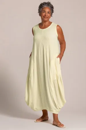 Popcorn Waffle Dress | Lemon Chiffon