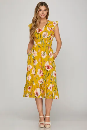 PRE-ORDER: English Courtyard Dress in Yellow