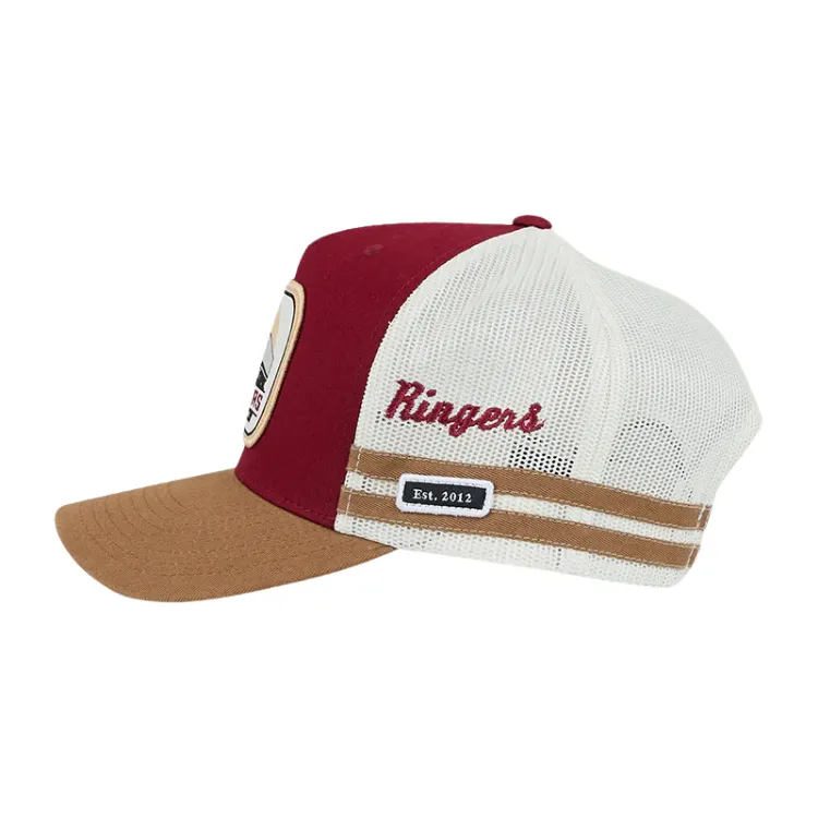 Ringers Western Big Rig Trucker Cap - Burgundy/Clay