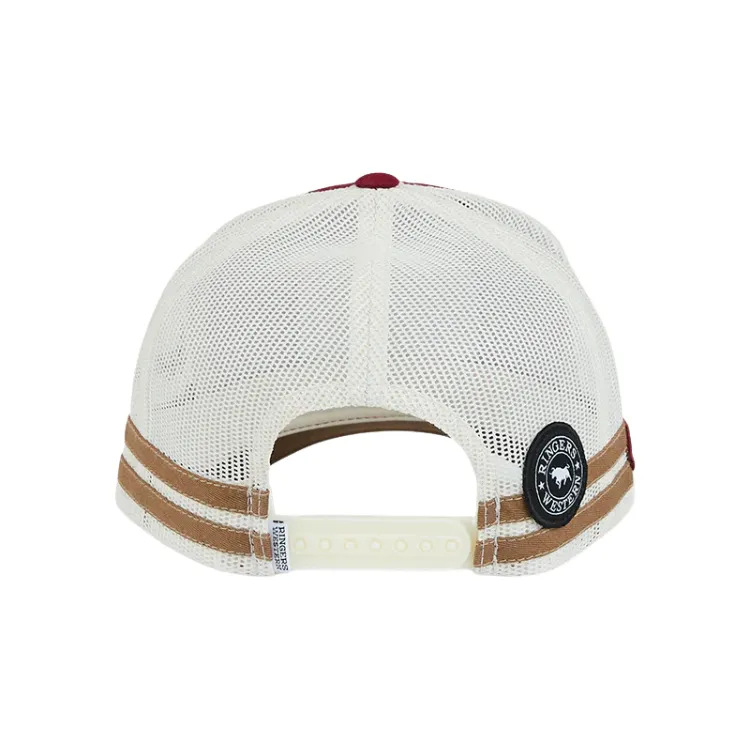 Ringers Western Big Rig Trucker Cap - Burgundy/Clay