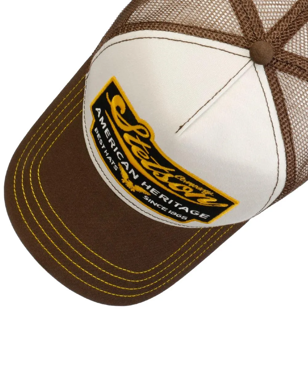 Stetson American Heritage Brown White Trucker Cap