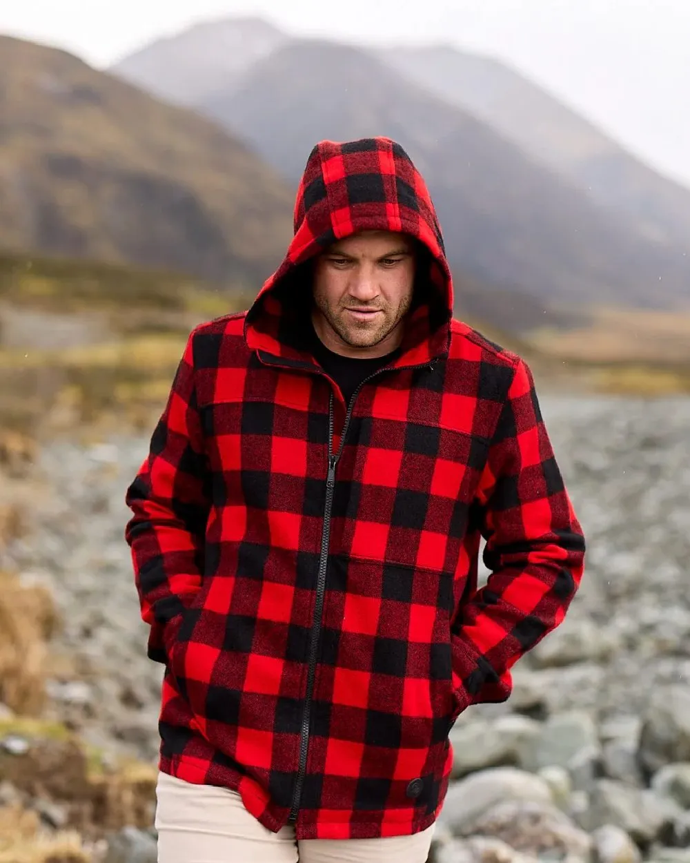 Swanndri Mens Hudson Wool Hoodie