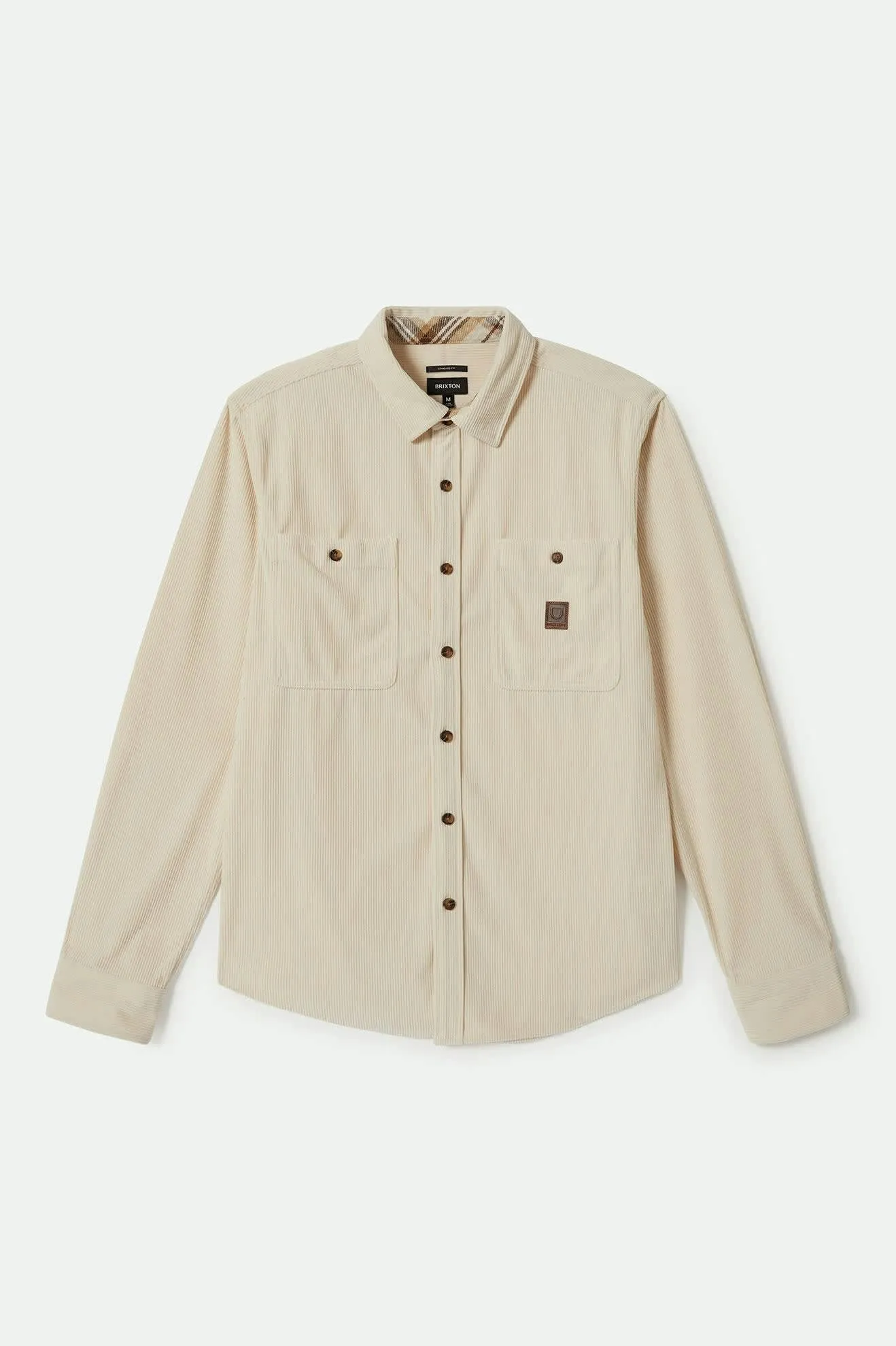 The Field Corduroy L/S Overshirt - Whitecap