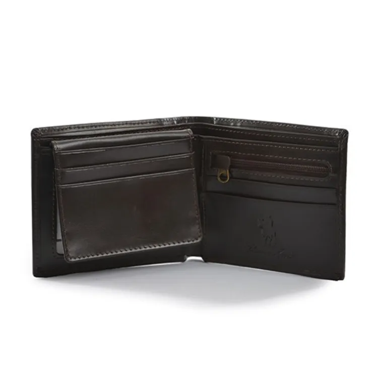 Thomas Cook Leather Edged Wallet - Dark Brown