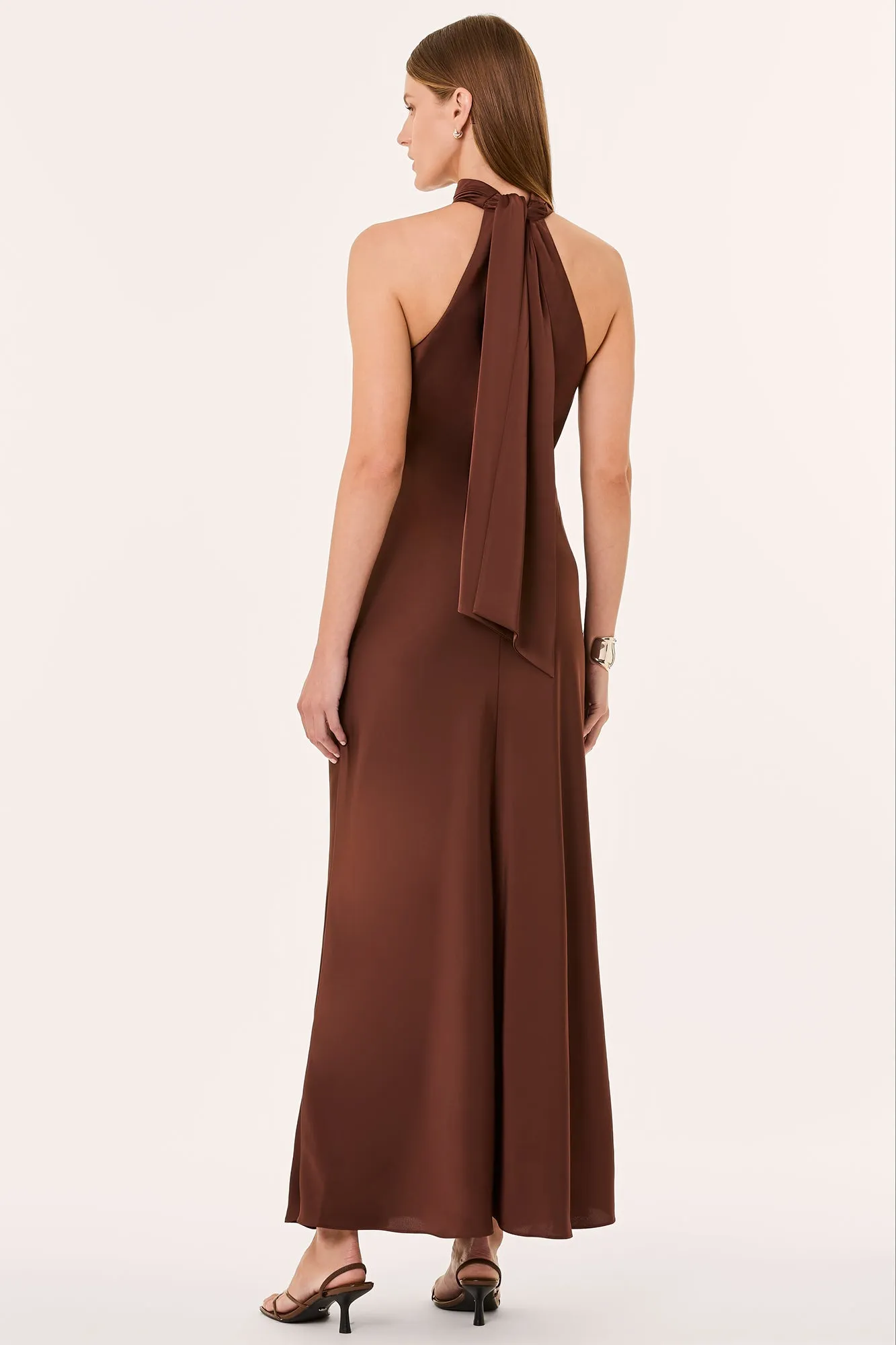 TRINA DRESS - COFFEE