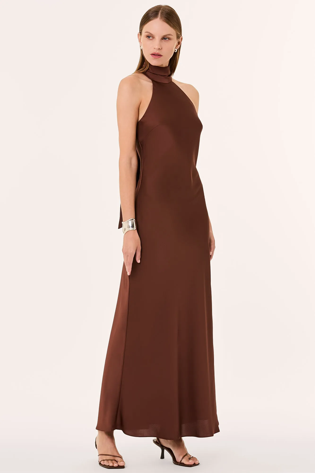 TRINA DRESS - COFFEE