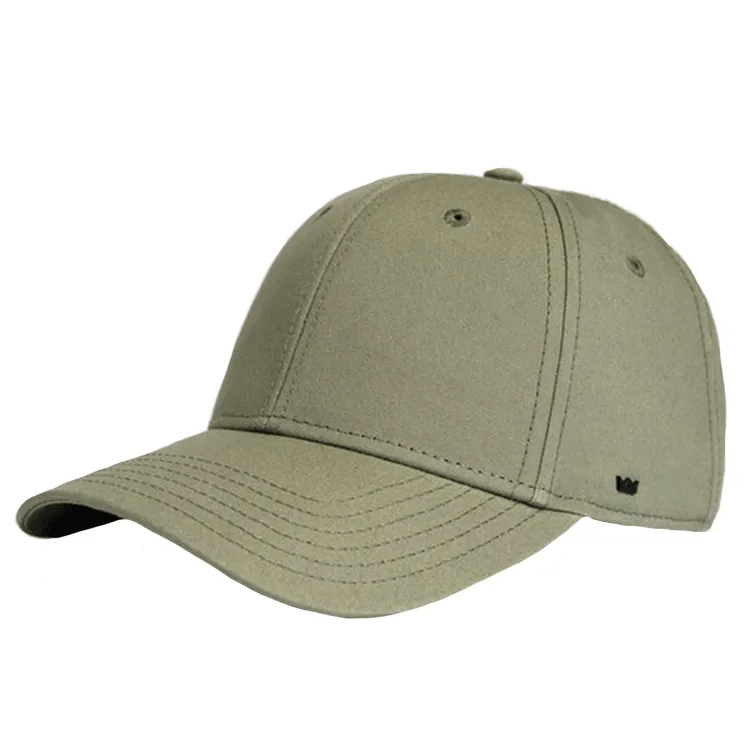 Uflex 6 Panel Recycled Cotton Baseball Cap - Olive