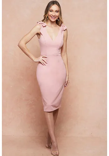 Valentina Dress in Blush Pink